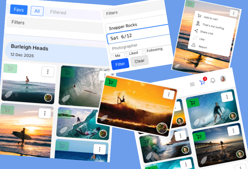 Surfer using filters